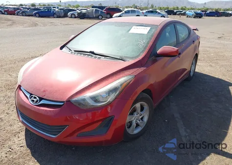 2014 Hyundai Elantra Se z USA, uszkodzony, nr VIN 5NPDH4AE0EH455243